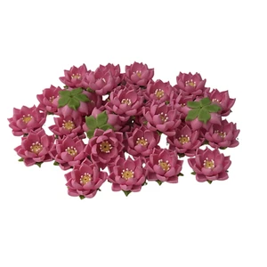 30 PCS Mini Lotus Clay Flower for Jewelry Making DIY Craft Supplies - Picture 1 of 5