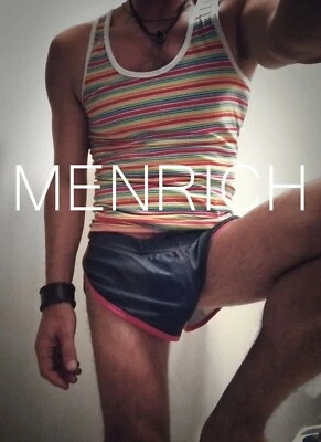 N2N BODYWEAR EURO SHORTS TRANSPARENTES DIVIDIDOS. CARBÓN. PEQUEÑO. Nuevo con etiquetas. MUY RARO. 🌈 GAY Foto 1 de 4