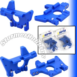 RPM TRAXXAS T-MAXX E-MAXX BLUE Front/Rear BULKHEAD set RPM81065 and RPM81075 - Picture 1 of 4