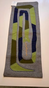 Pottery Barn Wool/Cotton Embroidered Chandler Snake Lumbar Pillow Cover14x36 NWT - Picture 1 of 9