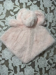 Bles Baby Lovey weicher Plüsch rosa Elefant 14x14 Shaggy Rassel Decke Sicherheit - Bild 1 von 6