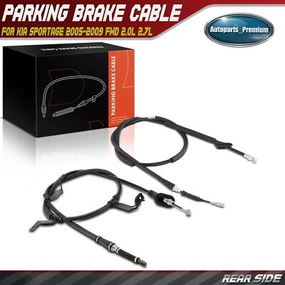 Cable de freno de estacionamiento trasero derecho y derecho 2 piezas para Kia Sportage 2005-2009 tracción delantera 2,0 L 2,7 L Foto 1 de 4