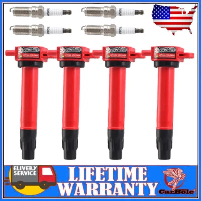 Juego de 4 bobinas de encendido y bujías para Jeep Compass Patriot 2007-2016 2,0 L 2,4 L Foto 1 de 4