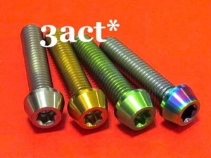4 piezas - Cabeza cónica M8 x 35 mm T40 titanio / perno Ti - Kawasaki Ninja ZX-6R, ZX-10R - Imagen 1 de 6