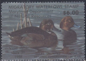 USA Maryland MNH Waterfowl Ducks Jaffe MD14 Value $ 16.00 - Picture 1 of 1