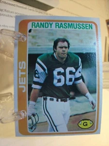 1978 Topps Football Card #307 Randy Rasmussen (81480) - Picture 1 of 2