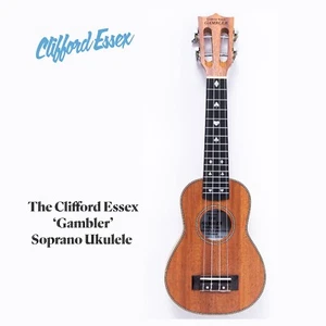 THE CLIFFORD ESSEX GAMBLER SOPRANO UKULELE. A BEAUTIFUL HAND CRAFTED INSTRUMENT - Picture 1 of 6