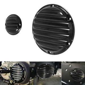 Black Engine Derby Timing Timer Covers Fits For Harley Sportster 1200 Iron 883 - Picture 1 of 12