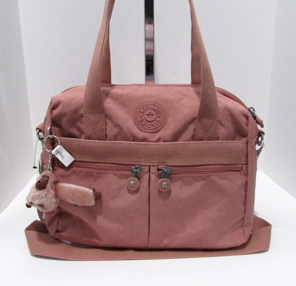 Kipling Klara Crossbody Satchel Shoulder Bag Kind Rose HB7695