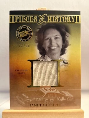 Janet Guthrie 2013 Press Pass PIECES of HISTORY race used card of only 50 - Image 1 of 4