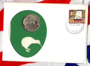 1968 99 Company First Day Issue New Zealand 20 Cents KM-36.1 sealed envelope 35K - Picture 1 of 2