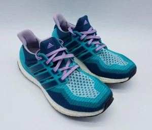 Adidas Ultraboost 2.0 Women's Size 8 Running Shoes Green Blue Purple - Picture 1 of 11