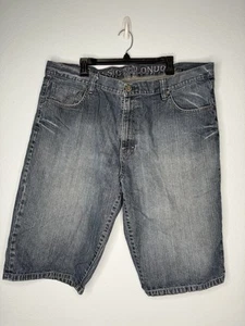 Pepe Jeans London Jean Shorts Mens Size 42 Blue Denim Baggy Hip Hop Y2K Jorts - Picture 1 of 5