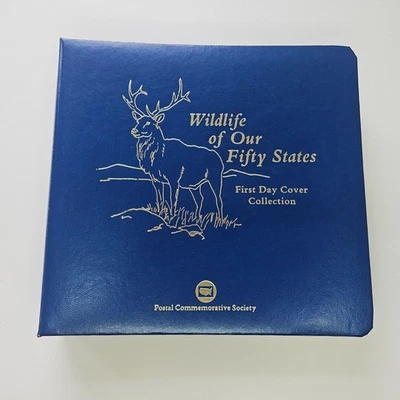 Wildlife of our Fifty States 1987 Collectible FDC USPS Stamps in Binder - Image 1 of 4
