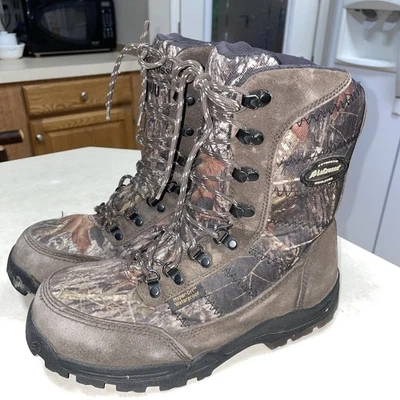 LACROSSE SILENCER HD 8" MOBU 800G CAMO HUNTING BOOTS 541013 MENS SZ 9 WIDE - Image 1 of 4