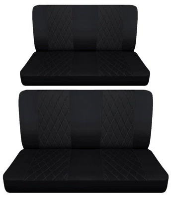 Fits 1965 to 1968 Plymouth Fury III 4 Door Front and Rear bench seat covers - Image 1 of 4