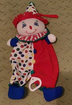 VTG Kids II  Clown Plush Music  Baby Crib Toy 1996 Rare Works! Infants Musical  - Image 1 of 4