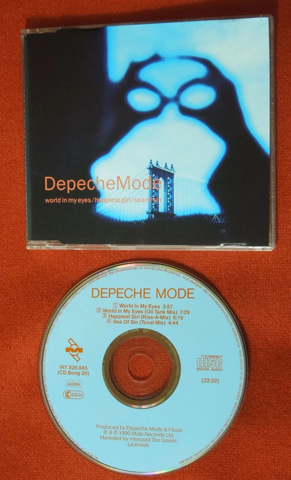 DEPECHE MODE World In My Eyes +3 1990 WEST GERMANY MAXI CD rare 1pr MCD GOTHIC - Bild 1 von 1