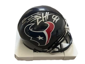 J.J. Watt Signed Houston Texans Mini Riddell Helmet JSA COA - Picture 1 of 2