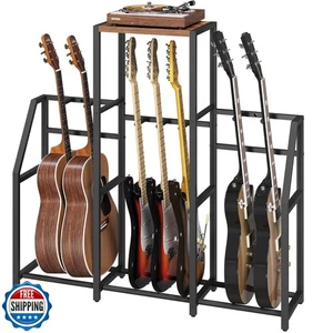 MAHANCRIS Guitar Stand, Multi Guitar Rack Stand for 7-10 String Instruments,  - Picture 1 of 5