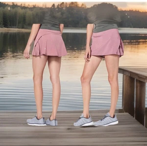 Lululemon Play Off The Pleats Rock Skort Damengröße 6 gedecktes Pink neu ohne Etikett - Bild 1 von 10