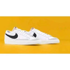 Nike Blazer Low 77 Vintage White Sail Black Men's Sneakers Sz 10 New NIB - Picture 1 of 7