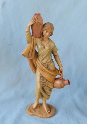 FIGURA VINTAGE FONTANINI DEPOSE 7 1/2" 1983 #345 - MUJER CON JARRAS DE AGUA Foto 1 de 4