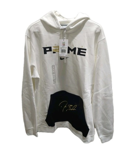 Felpa con cappuccio Nike Coach Prime 2.0 uomo taglia XL Deion Sanders bianca