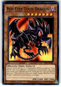 Red Eyes Toon Dragon - LDS1-DE066 - Common - 1. Auflage Yugioh NM - Bild 1 von 2