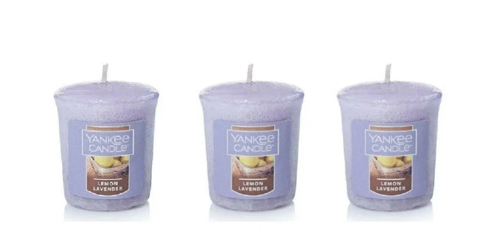 3 velas votivas Yankee de lavanda limón - retiradas Foto 1 de 1