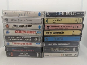 Cassette Tape Rock Jazz Blues Bundle x 16 Miles Davis Sade Bob Marley - Picture 1 of 3