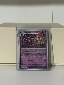 Juego de cartas coleccionables Haunter 151 holograma inverso Pokémon 093/165 escarlata y violeta poco común - Imagen 1 de 2