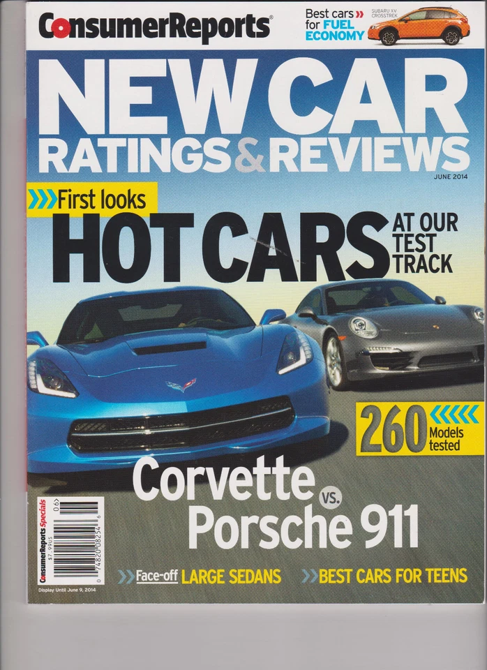 CONSUMER REPORTS NEW CAR RATINGS & REVIEWS 2014, 260 MODELS TESTED. - Image 1 of 1