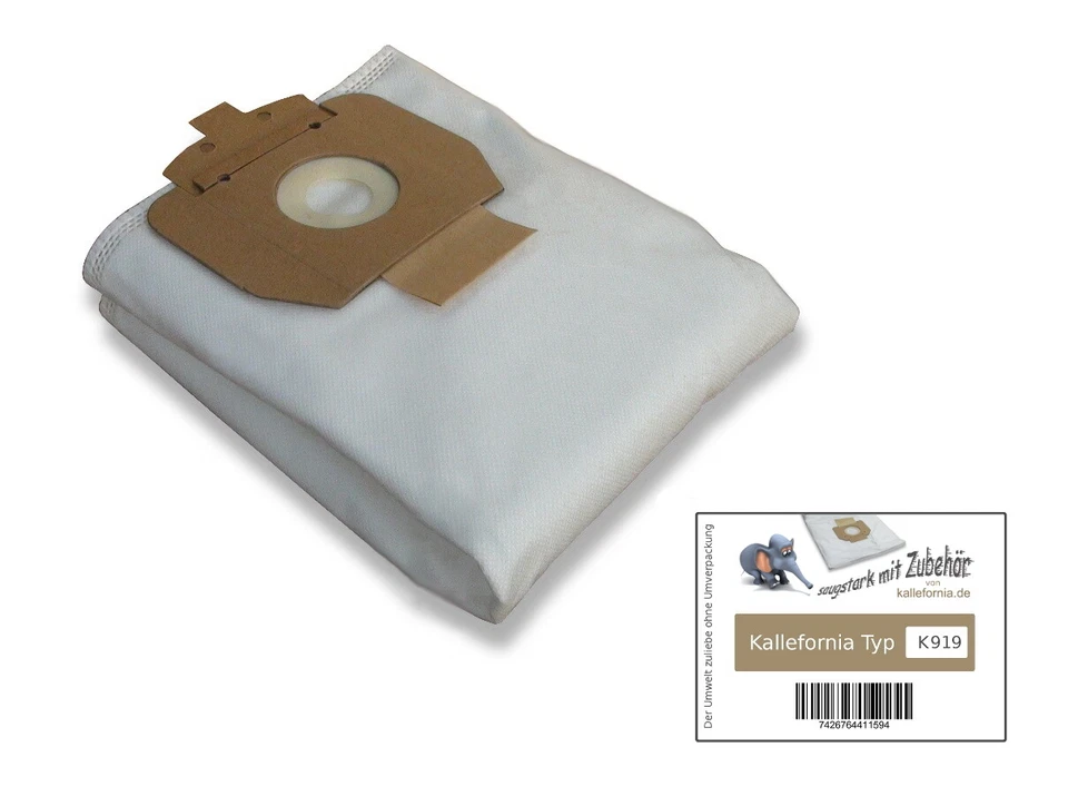 5 Staubsaugerbeutel geeignet für Cleanfix S 10, S 10 Plus Hepa, S 12 - Bild 1 von 1