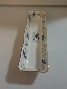 Coalport Bone China PAGEANT Design Trinket/Mint/Olive/Butter Pat Rectangle Dish - Picture 1 of 4