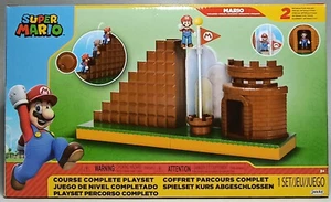 JAKKS PACIFIC 2024 NINTENDO SUPER MARIO 2.5" COURSE COMPLETE DIORAMA SET PLAYSET - Picture 1 of 17