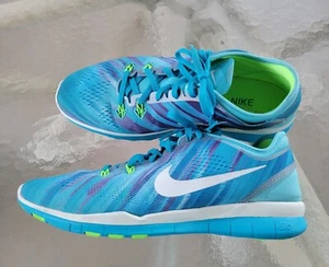 Nike Womens Free 5.0 TR Fit 5 704695-400 Blue Running Shoes Sneakers Size 10 - Picture 1 of 9