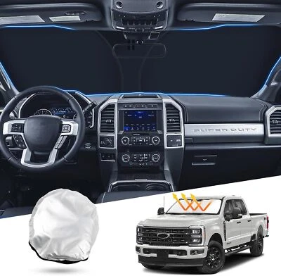 Para 2017-2022 Ford Super Duty F250 F350 F450 F550 pára-brisa viseira solar - Imagem 1 de 4