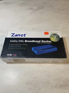 Zonet Cable/DSL Broadband Router 4- Port Switch ZSR0104CP BRAND NEW in BOX - Picture 1 of 7