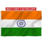 Indian Flag Large 5X3FT National Cricket Sports Fans Support Independence Day