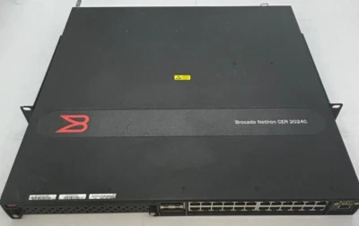 Brocade NetIron CER 2024C NI-CER-2024C 24x10/100/1000 1xPSU - Image 1 of 4