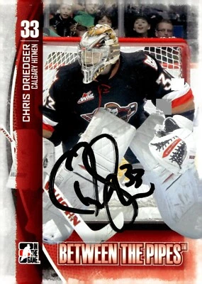 Chris Driedger - Signed 2013-14 In The Game Between The Pipes Card #44 - Image 1 of 2