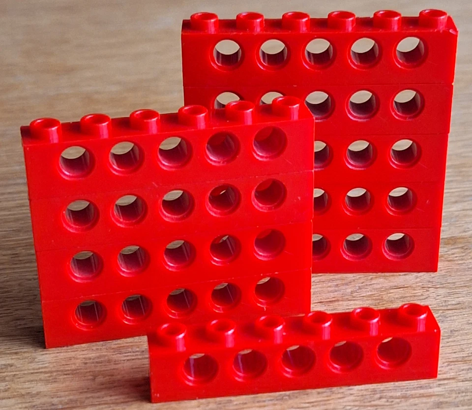 Lego 10 x Lochbalken Stein 3894 rot 1x6 Technik Technic Zubehör - Bild 1 von 1