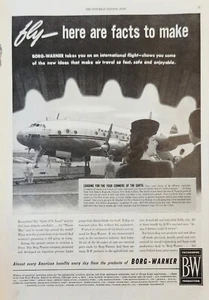 1946 Borg Warner Products Vintage Ad Fly here are facts to make - Picture 1 of 1