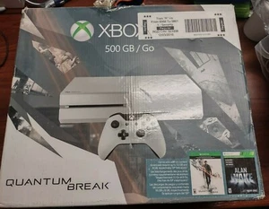 Console Xbox One 500 GB bianca Quantum Break edizione speciale - SCATOLA APERTA - RARA! - Foto 1 di 7