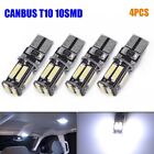 4X Error Cool Led Interior Free Canbus Plate T10 Bulbs White Lights Car Tail