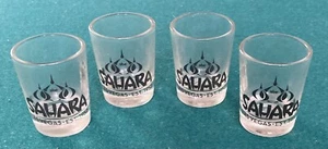 Vintage Sahara Casino 1oz Shot Glasses Complete Set of 4 Over 50 Years Old Rare! - Picture 1 of 1