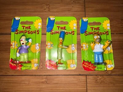 The Simpsons FOX Figures - Krusty the Clown - Homer - Marge  (1997) Brand New - Image 1 of 2