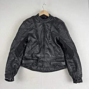 Belstaff Motorcycle Leather Jacket Men's UK 42 Black Full Zip Touring Motorbike - Picture 1 of 12