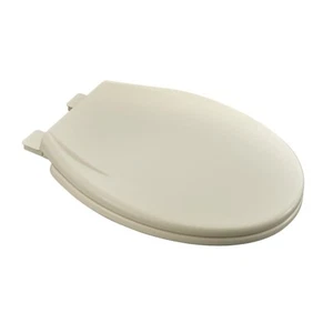Asiento de inodoro American Standard MightyTuff plástico hueso redondo cierre suave E11 - Imagen 1 de 3